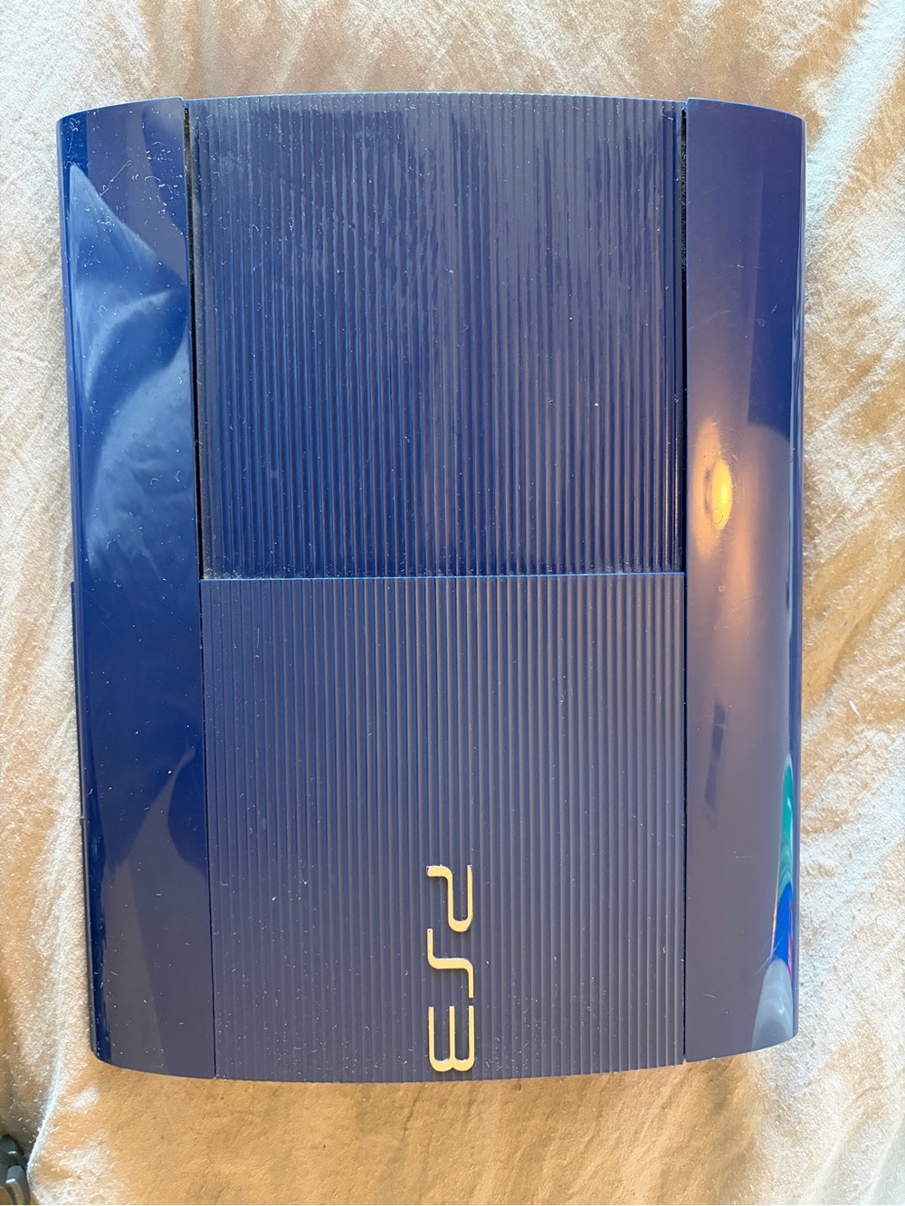 PlayStation 3 Blue Slim Console With Black PS3 Controller No Cables